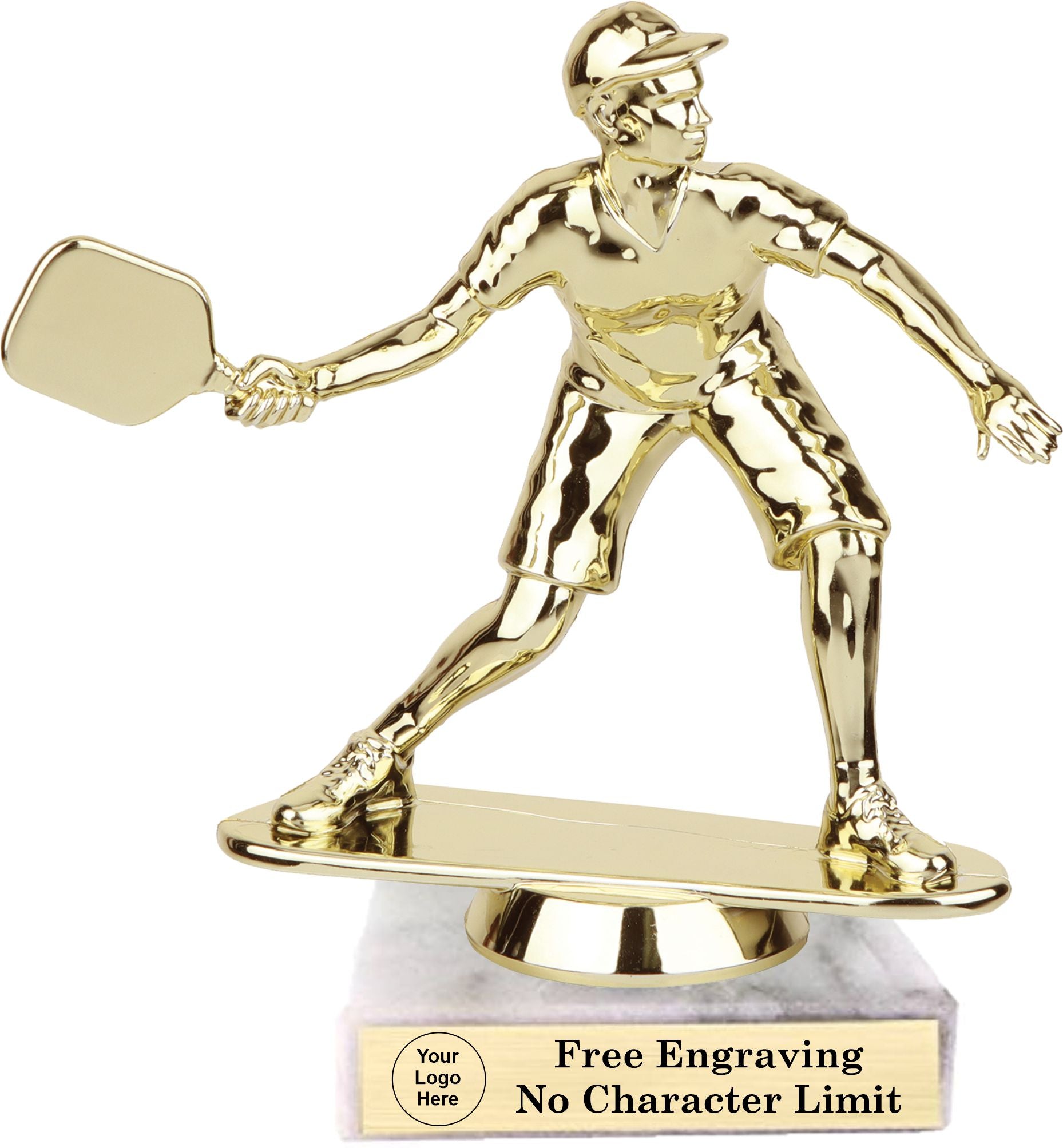 Pickleball Figure Trophy - Male