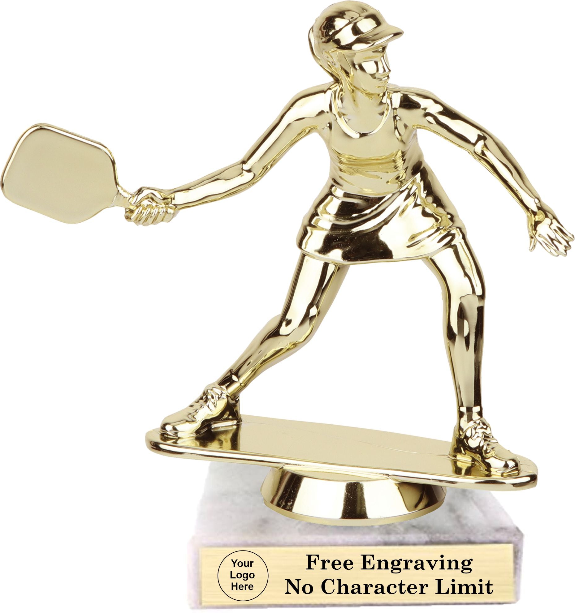 Pickleball Figure Trophy - Female