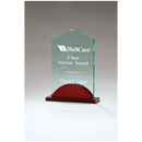 A6916 - 4 7/8" x 6 3/4" Tidal Series Acrylic on Mahogany Finish Base