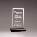 A7190 - 5" x 7 3/4" Apex Series Clear Acrylic Award with Black Base