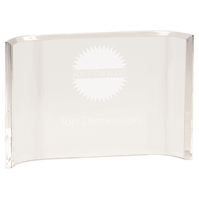 Clear Acrylic Crescent