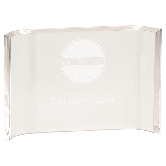 Clear Acrylic Crescent