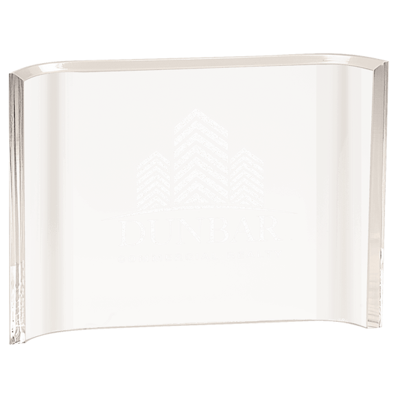 Clear Acrylic Crescent