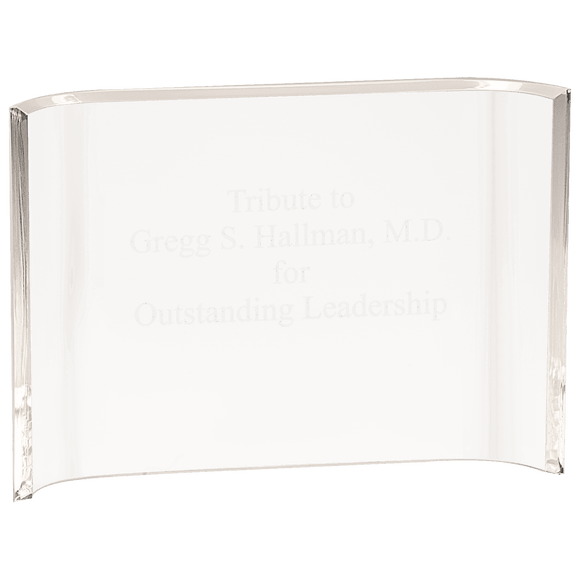 Clear Acrylic Crescent