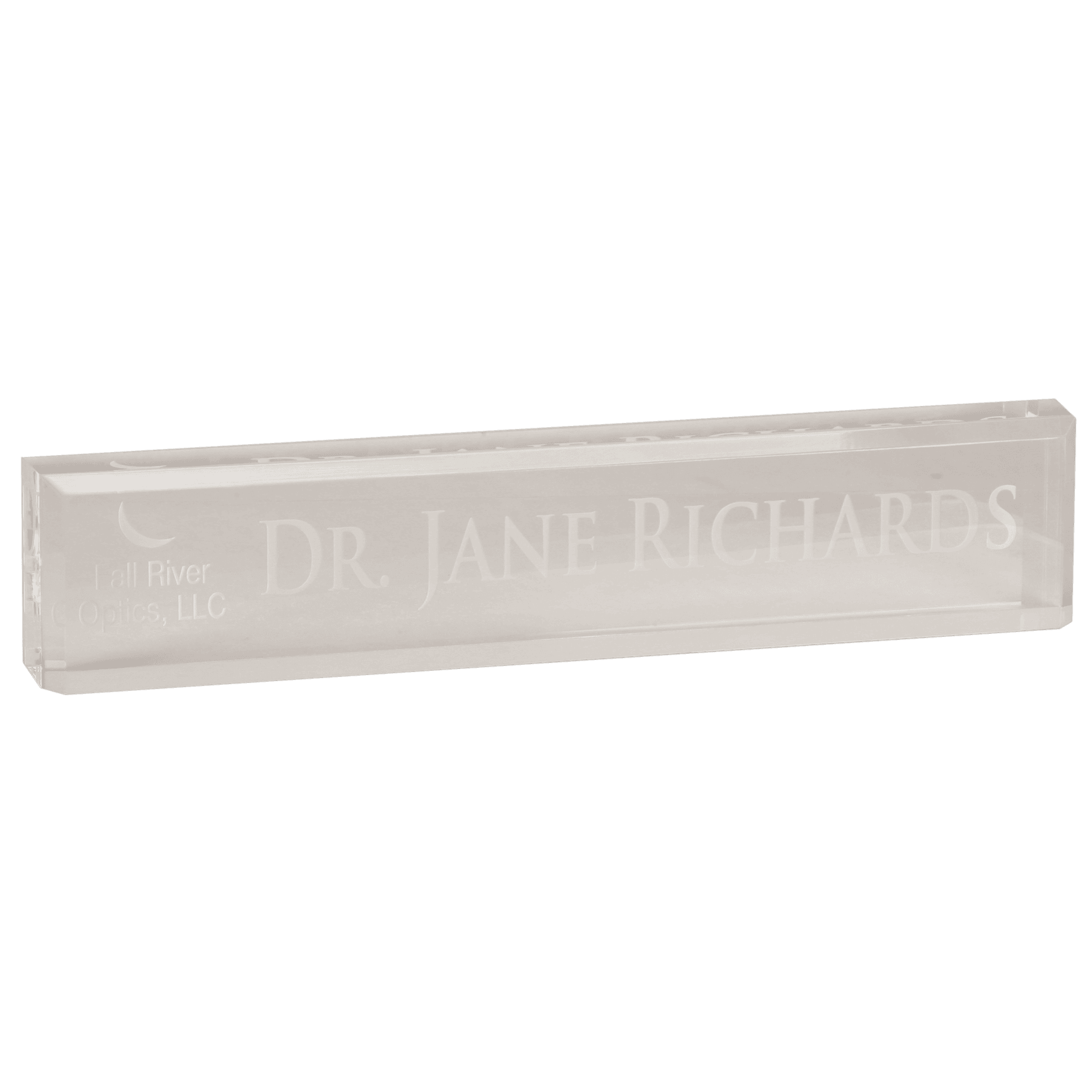 ADW10CL - 10" x 2" Clear Acrylic Desk Wedge