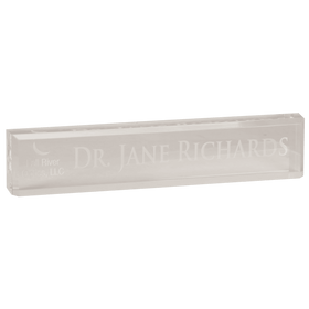 ADW10CL - 10" x 2" Clear Acrylic Desk Wedge