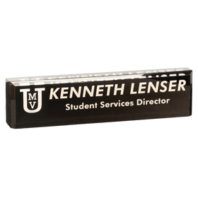 ADW8BK - 8" x 2" Black Acrylic Desk Wedge