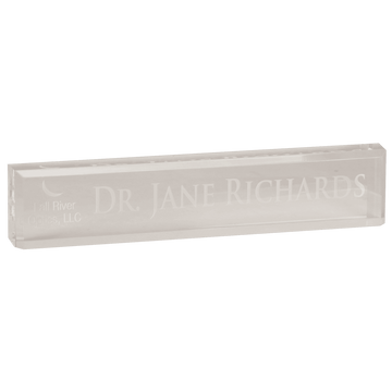 ADW8CL - 8" x 2" Clear Acrylic Desk Wedge