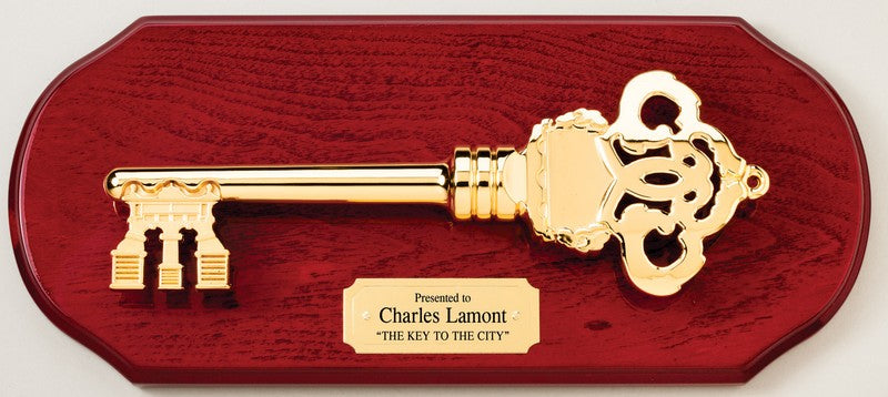 Key to the City Plaque - 16" x 7"