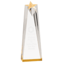 AST10GD - 3 1/2" x 10" Gold Sculpted Star Acrylic