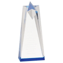 AST8BU - 3 1/2" x 8" Blue Sculpted Star Acrylic