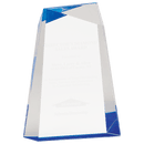 AWG7BU - 7" Blue Facet Wedge Acrylic