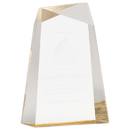 AWG7GD - 7" Gold Facet Wedge Acrylic