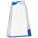 AWG8BU - 8" Blue Facet Wedge Acrylic