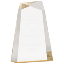 AWG8GD - 8" Gold Facet Wedge Acrylic