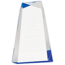 AWG9BU - 9" Blue Facet Wedge Acrylic