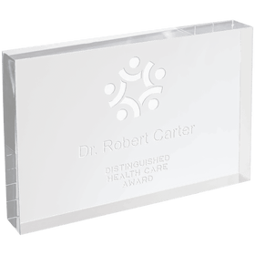 BAC052 - 5" X 7" Clear Rectangle Square Cut Acrylic