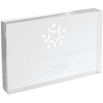 BAC052 - 5" X 7" Clear Rectangle Square Cut Acrylic