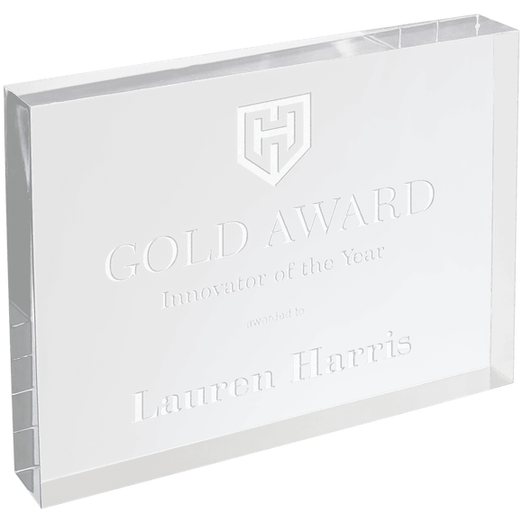 BAC053 - 6" X 8" Clear Rectangle Square Cut Acrylic