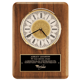 BC888 - 11" x 15" Solid Brass Diamond Spun Bezel with Glass Lens and Ivory Dial with Black Plate