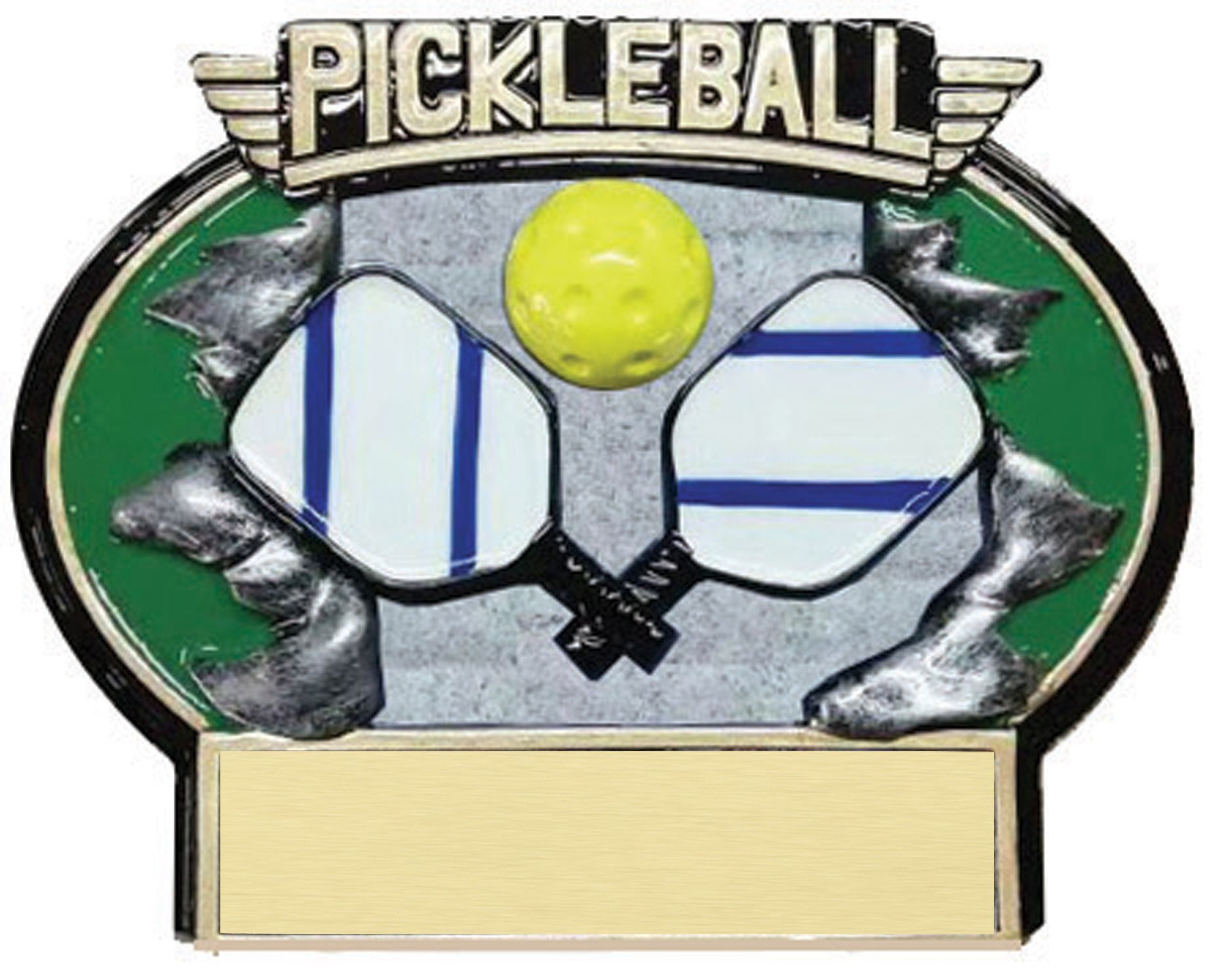 Burst Thru Pickleball Resin Trophy