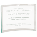 CE6503 - 10" x 7" x 1/4" Beveled Jade Glass Crescent