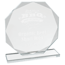 CGS13 - 7 1/2" Octagon Clear Glass Award