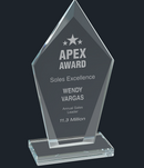 Diamond Clear Glass Award-1