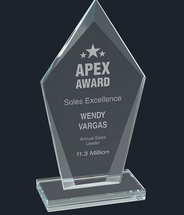 Diamond Clear Glass Award