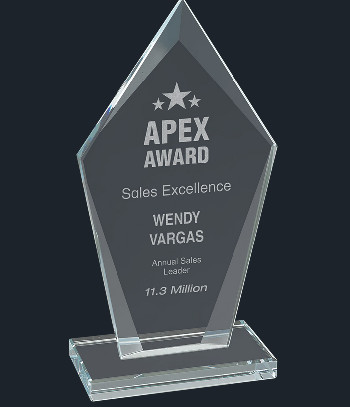 Diamond Clear Glass Award