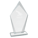 CGS23 - 8 1/2" Diamond Clear Glass Award