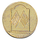 Crossed Flags Chenille Pins - Case of 25-1