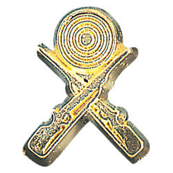 Crossed Rifle Chenille Pins - Case of 25