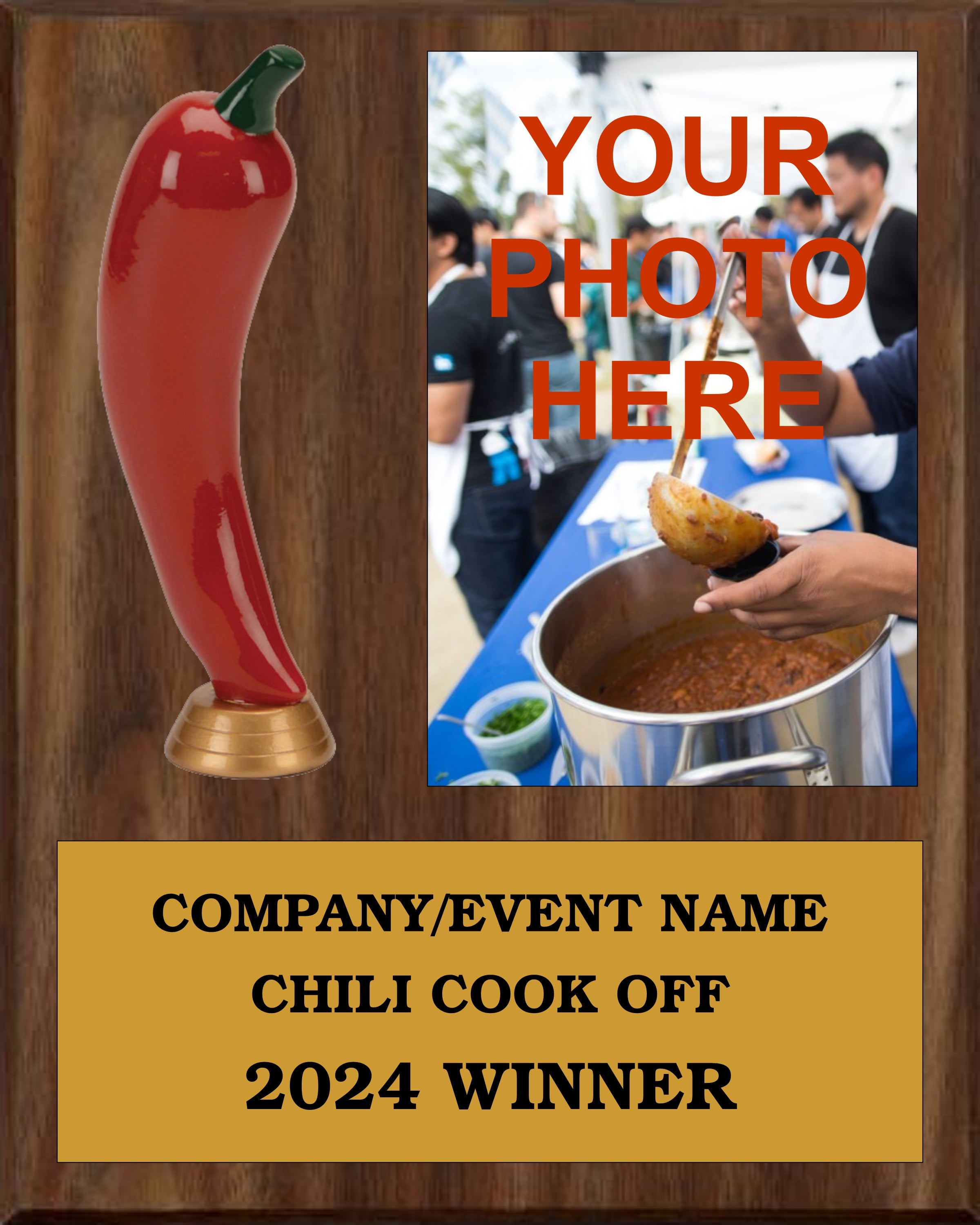 Chili Cook Off Plaque 8x10