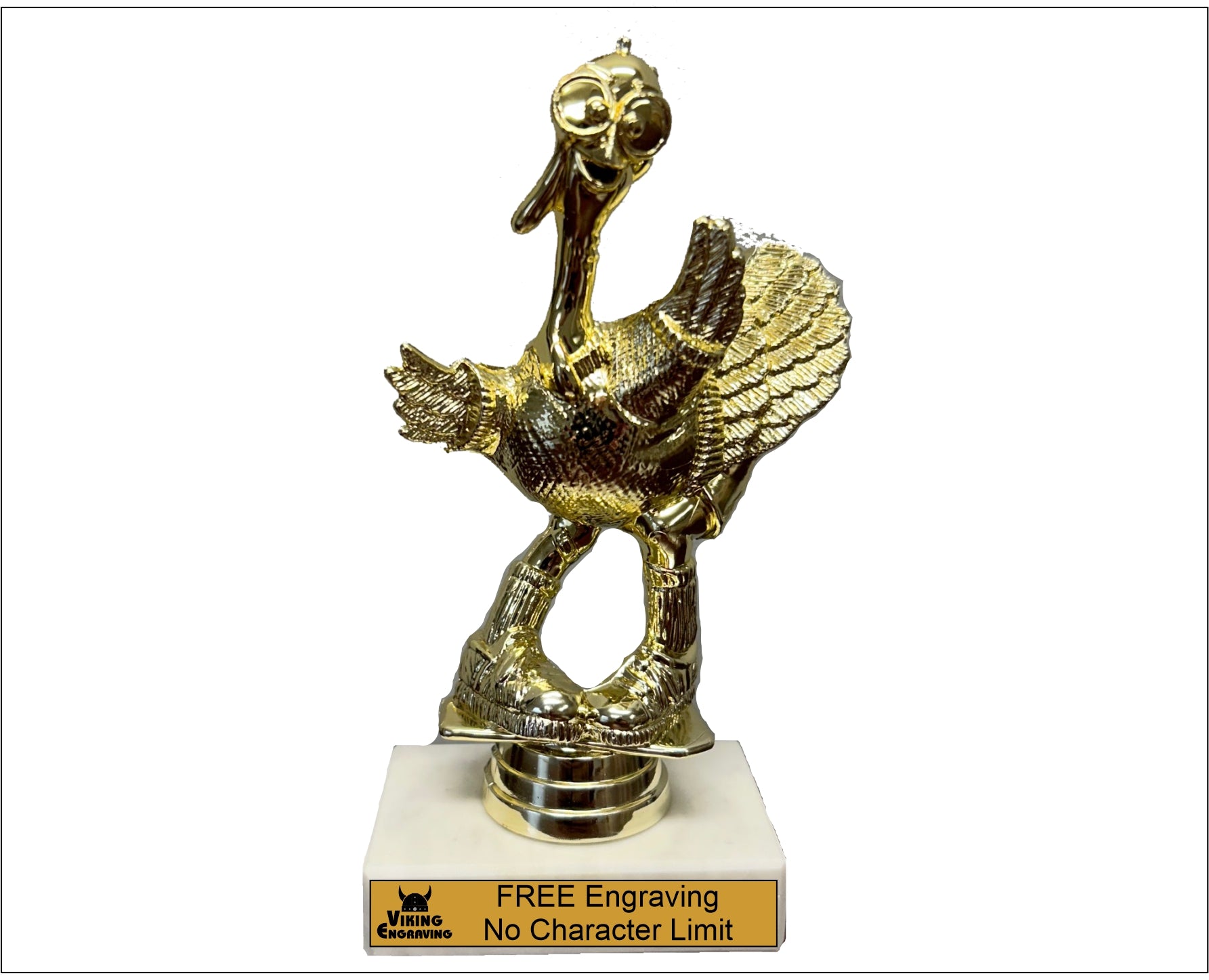 Thanksgiving Comic Turkey Figure Trophy