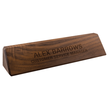 DS10 - 10 1/2" Genuine Walnut Desk Wedge