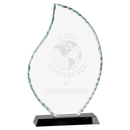 FC13 - 10 1/2" Flame Facet Glass on Black Base