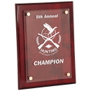 FPA11113 - 10 1/2" x 13" Rosewood Piano Finish Floating Acrylic Plaque