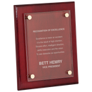 FPA1810 - 8" x 10" Rosewood Piano Finish Floating Acrylic Plaque