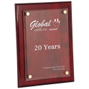 FPA1912 - 9" x 12" Rosewood Piano Finish Floating Acrylic Plaque