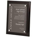 FPA2912 - 9" x 12" Black Piano Finish Floating Acrylic Plaque