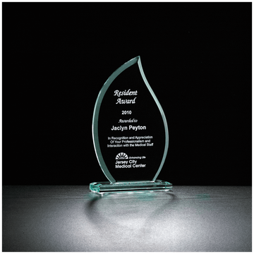 G2301 - 6 1/2" Flame Series Glass Award