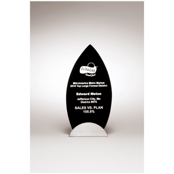 G2538 - 8 5/8" Flame Series with Gunmetal Finish Base