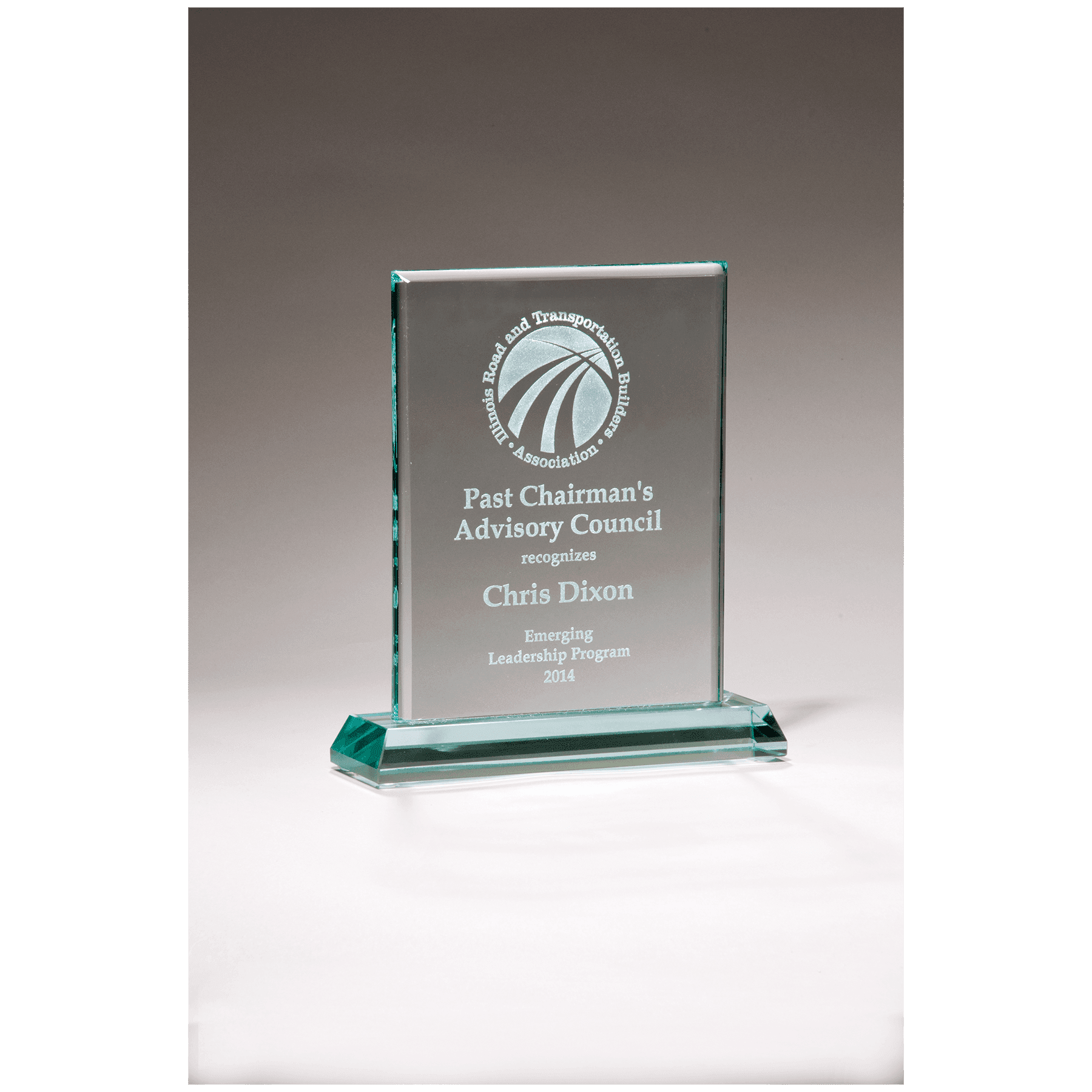 G2640 - 4" x 5" Premium Series Jade Glass Award