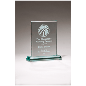 G2641 - 5" x 6" Premium Series Jade Glass Award
