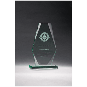 G2749 - 5 1/2" x 9" Premium Series Jade Glass Award