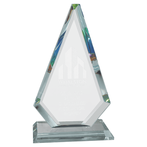 G2919 - 6" x 10 5/8" Diamond Series Jade Glass with Prism-Effect Top