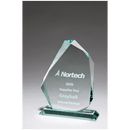 G2955 - 7 x 9 1/8" Iceberg Series Thick Jade Glass Award