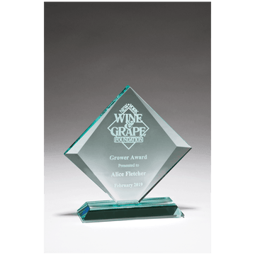 G2985 - 8" x 8" Diamond Series Glass Award