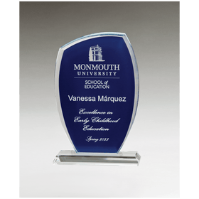 Tidal Series Clear Glass with Blue Painted Background